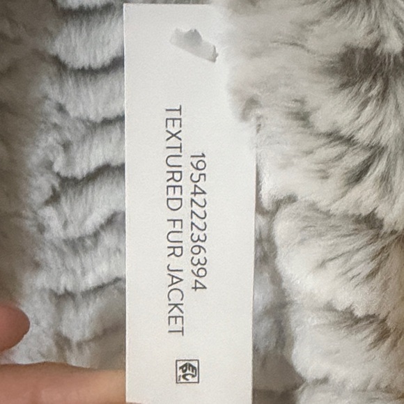 Planet Gold Textured Teddy Jacket - Cream - Picture 8 of 8